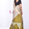 Golden Color Bhagalpuri Silk Saree - Linen Saree