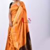 Orange Color Bhagalpuri Silk Saree - Linen Saree