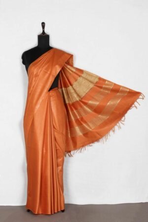 Orange Color Kota Silk Saree