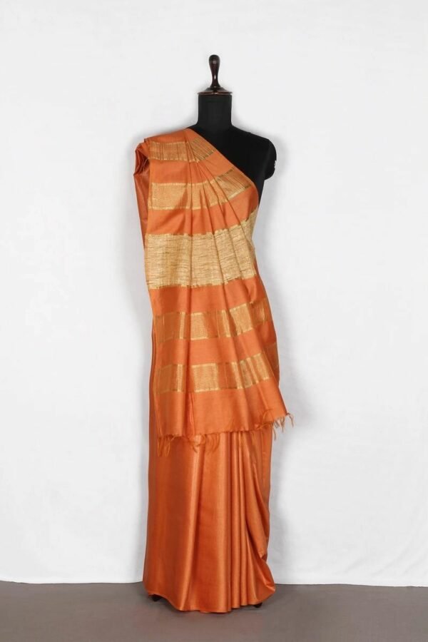 Orange Color Kota Silk Saree