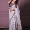Linen saree